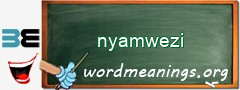 WordMeaning blackboard for nyamwezi